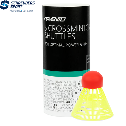 5 Crossminton Shuttles · Red tip ·