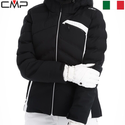 Women's ski jacket with diagonal stitching