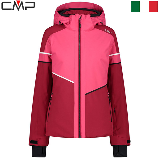 Women's twill ski jacket detachable hood