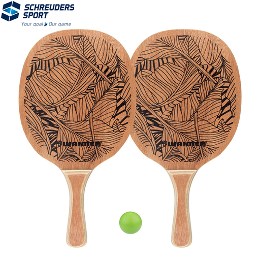 Beach Paddle Set with Wooden Grip