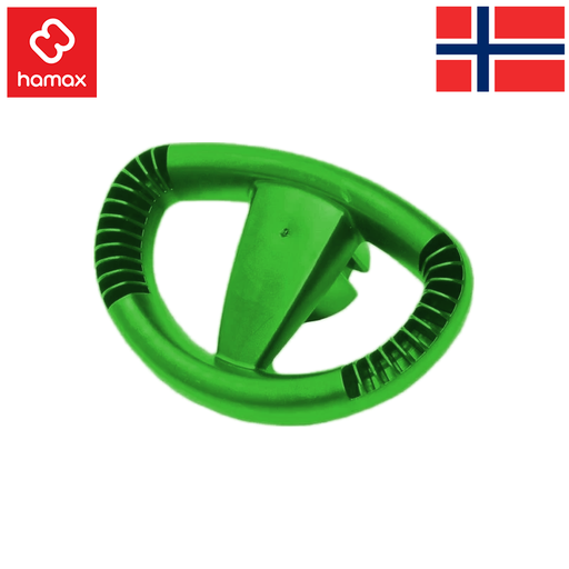 Steering wheel to HAM503416 - green incl rope bag