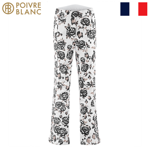 WO/A Stretch Ski Pants Brown Flower