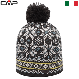 Men's knit hat with fleece lining