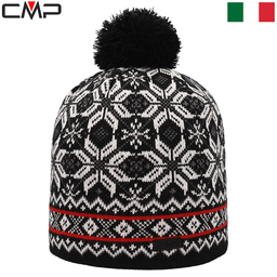 Men's knit hat with fleece lining