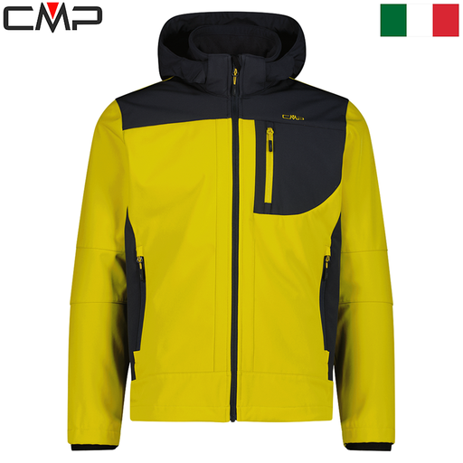 Men's softshell jacket with detachable hood