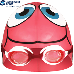 SET Swimming Cap Fish with Goggles • Junior •